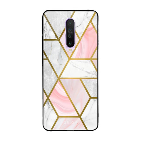 Geometrical Marble Poco X2 Glass Back Cover Online