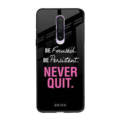 Be Focused Poco X2 Glass Back Cover Online