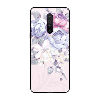 Elegant Floral Poco X2 Glass Back Cover Online