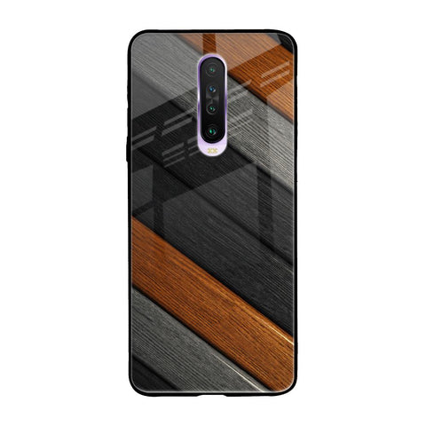 Tri Color Wood Poco X2 Glass Back Cover Online