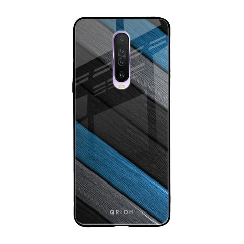 Multicolor Wooden Effect Poco X2 Glass Back Cover Online