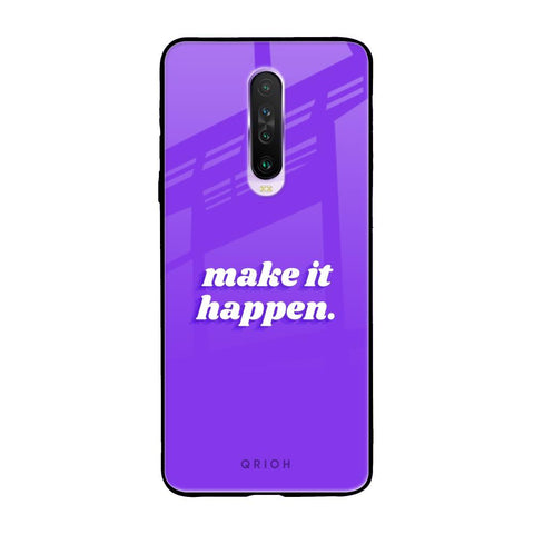 Make it Happen Poco X2 Glass Back Cover Online