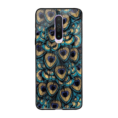 Peacock Feathers Poco X2 Glass Cases & Covers Online