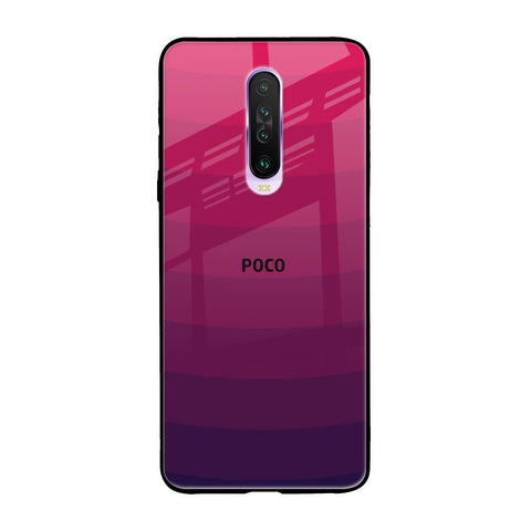 Wavy Pink Pattern Poco X2 Glass Back Cover Online