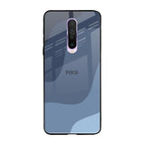 Navy Blue Ombre Poco X2 Glass Back Cover Online