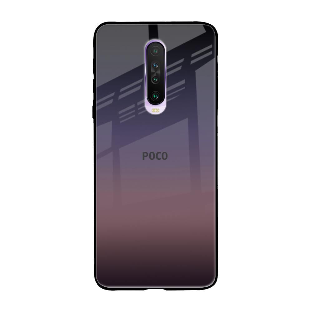 Grey Ombre Poco X2 Glass Back Cover Online