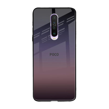 Grey Ombre Poco X2 Glass Back Cover Online