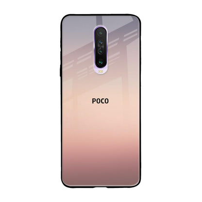 Golden Mauve Poco X2 Glass Back Cover Online