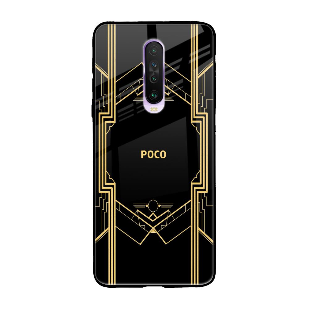 Sacred Logo Poco X2 Glass Back Cover Online