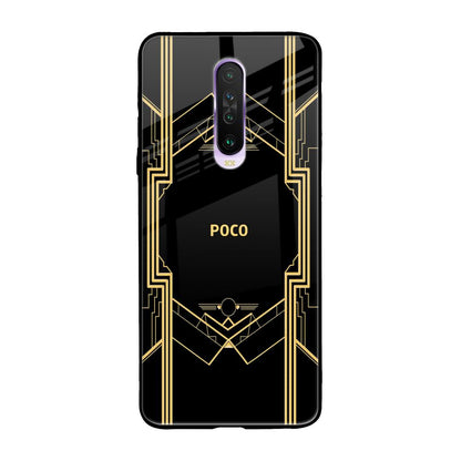 Sacred Logo Poco X2 Glass Back Cover Online