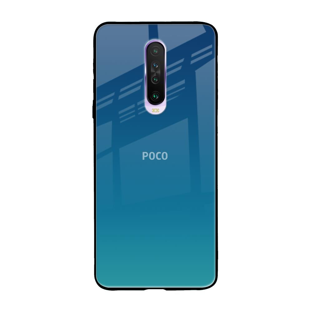Celestial Blue Poco X2 Glass Back Cover Online