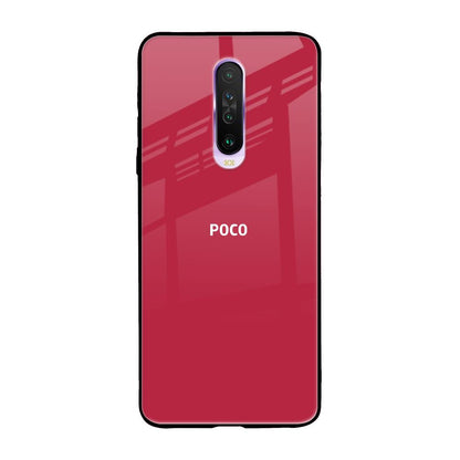Solo Maroon Poco X2 Glass Back Cover Online