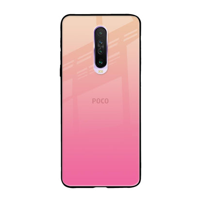 Pastel Pink Gradient Poco X2 Glass Back Cover Online