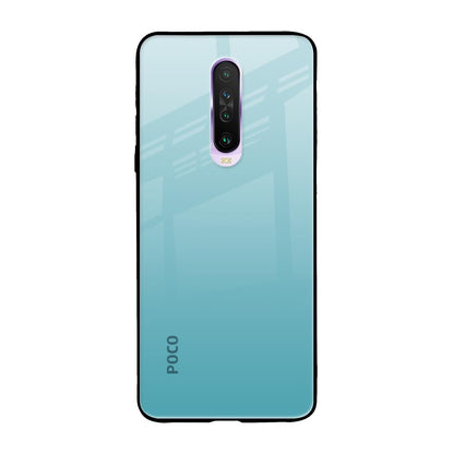 Arctic Blue Poco X2 Glass Back Cover Online