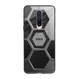 Hexagon Style Poco X2 Glass Back Cover Online
