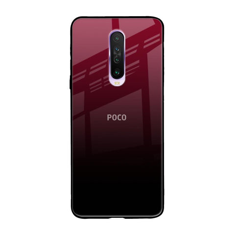 Wine Red Poco X2 Glass Back Cover Online