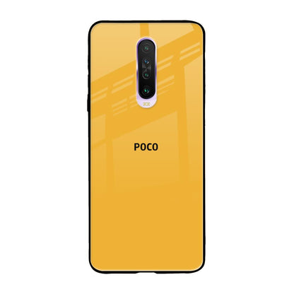 Fluorescent Yellow Poco X2 Glass Back Cover Online