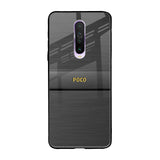 Grey Metallic Glass Poco X2 Glass Back Cover Online