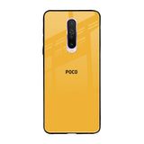 Fluorescent Yellow Poco X2 Glass Back Cover Online