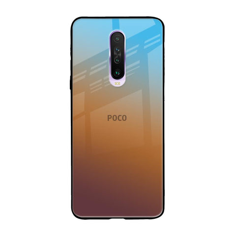 Rich Brown Poco X2 Glass Back Cover Online