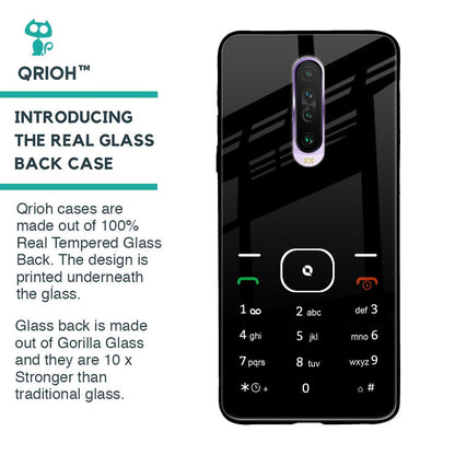 Classic Keypad Pattern Glass Case for Poco X2
