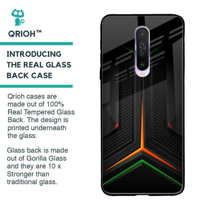 Modern Ultra Chevron Glass Case for Poco X2