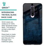 Dark Blue Grunge Glass Case for Poco X2