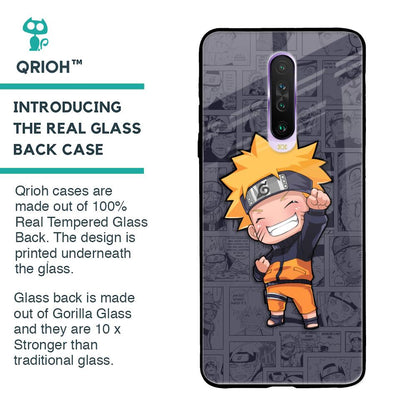 Orange Chubby Glass Case for Poco X2