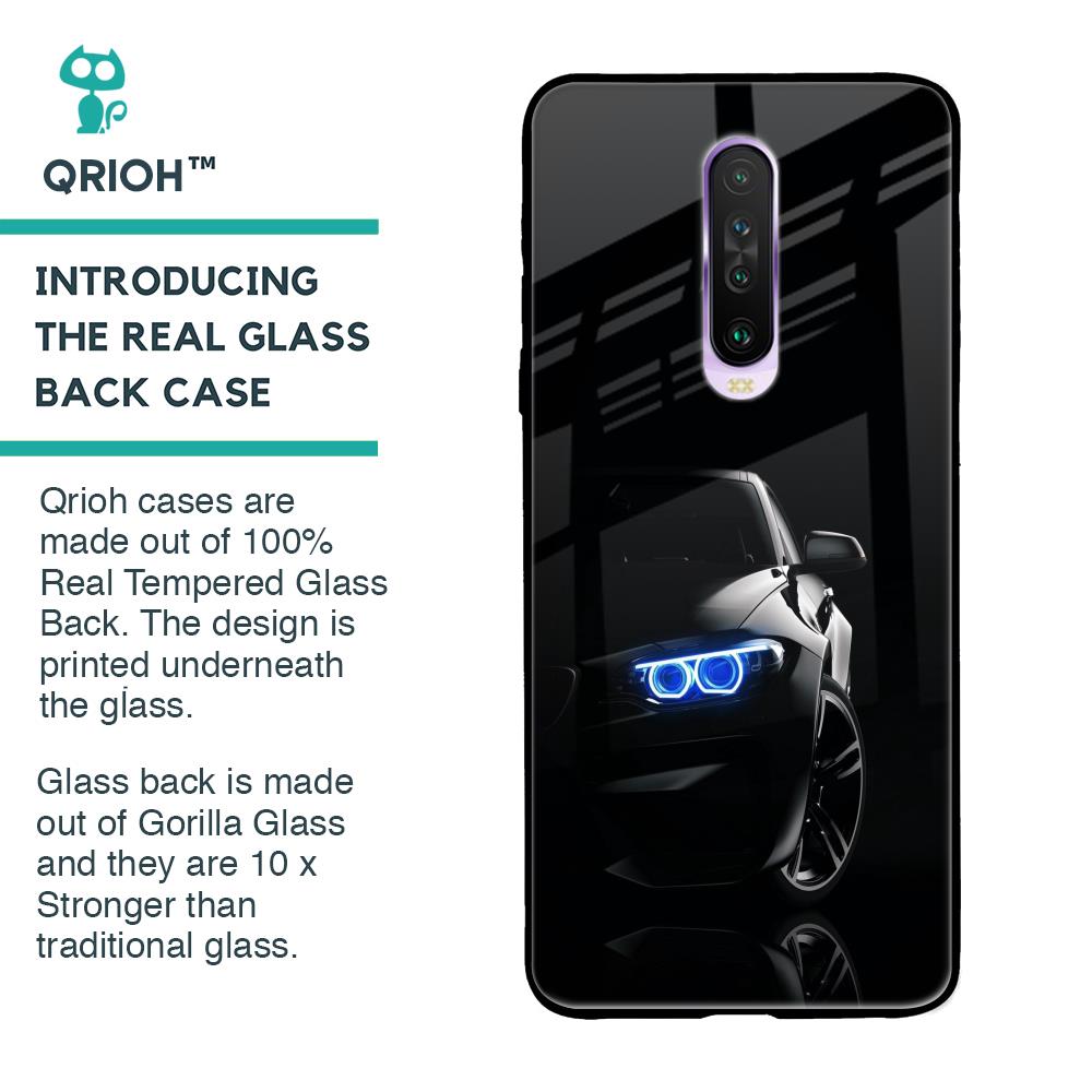 Car In Dark Glass Case for Poco X2