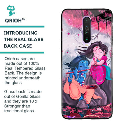 Radha Krishna Art Glass Case for Poco X2