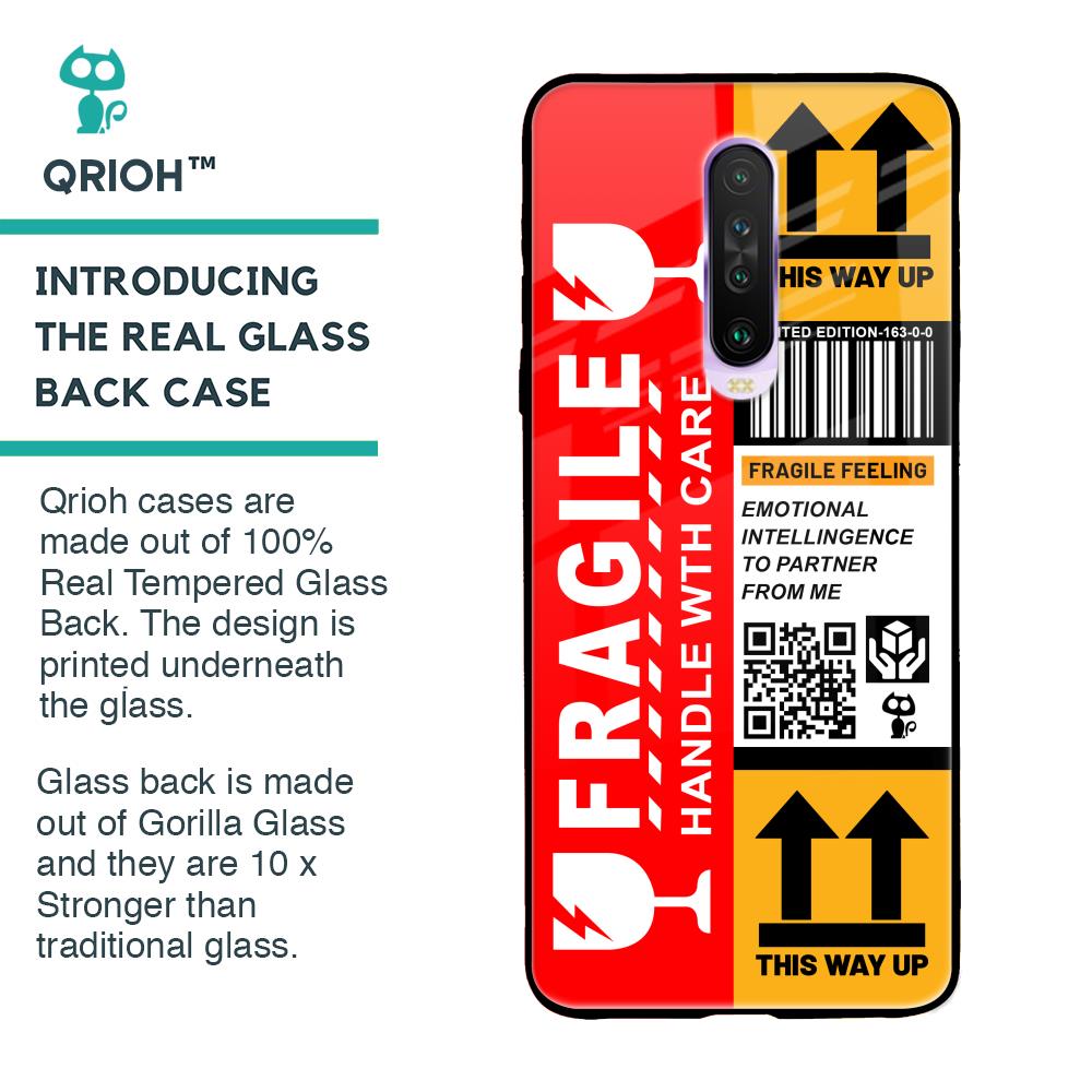 Handle With Care Glass Case for Poco X2