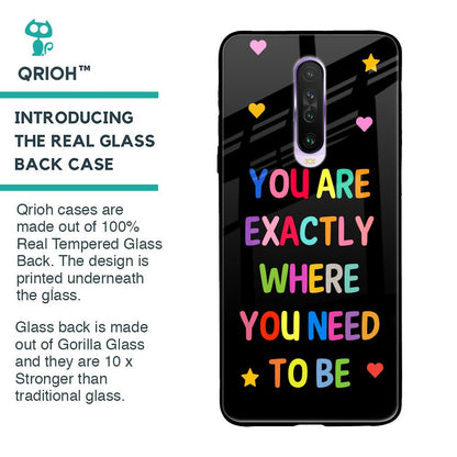 Magical Words Glass Case for Poco X2