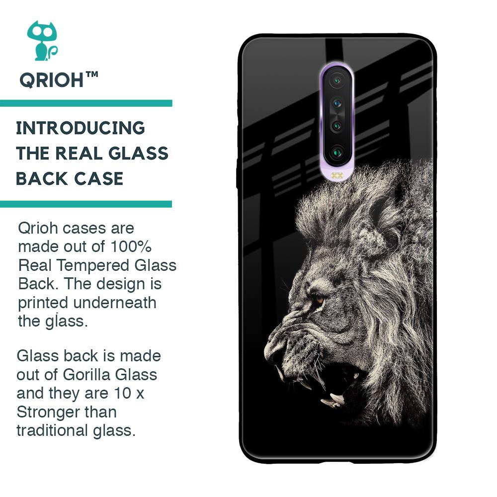 Brave Lion Glass case for Poco X2