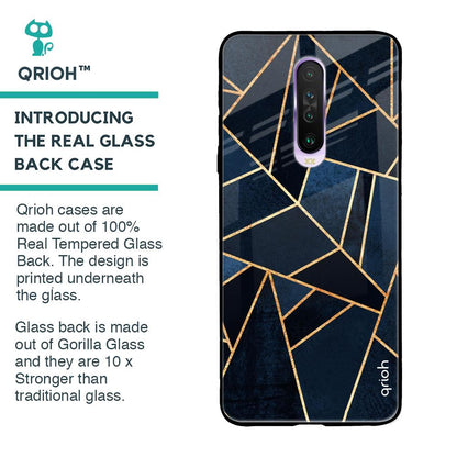 Abstract Tiles Glass case for Poco X2