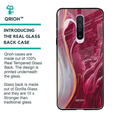 Crimson Ruby Glass Case for Poco X2