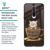 Tea With Kitty Glass Case For Poco X2