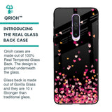 Heart Rain Fall Glass Case For Poco X2