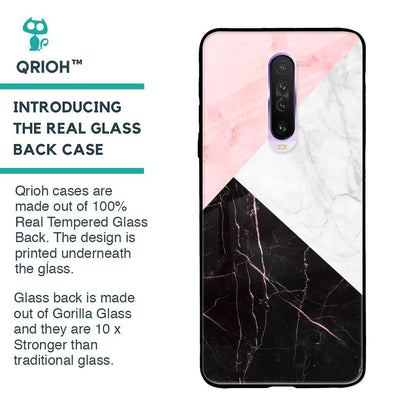 Marble Collage Art Glass Case For Poco X2