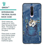 Kitty In Pocket Glass Case For Poco X2