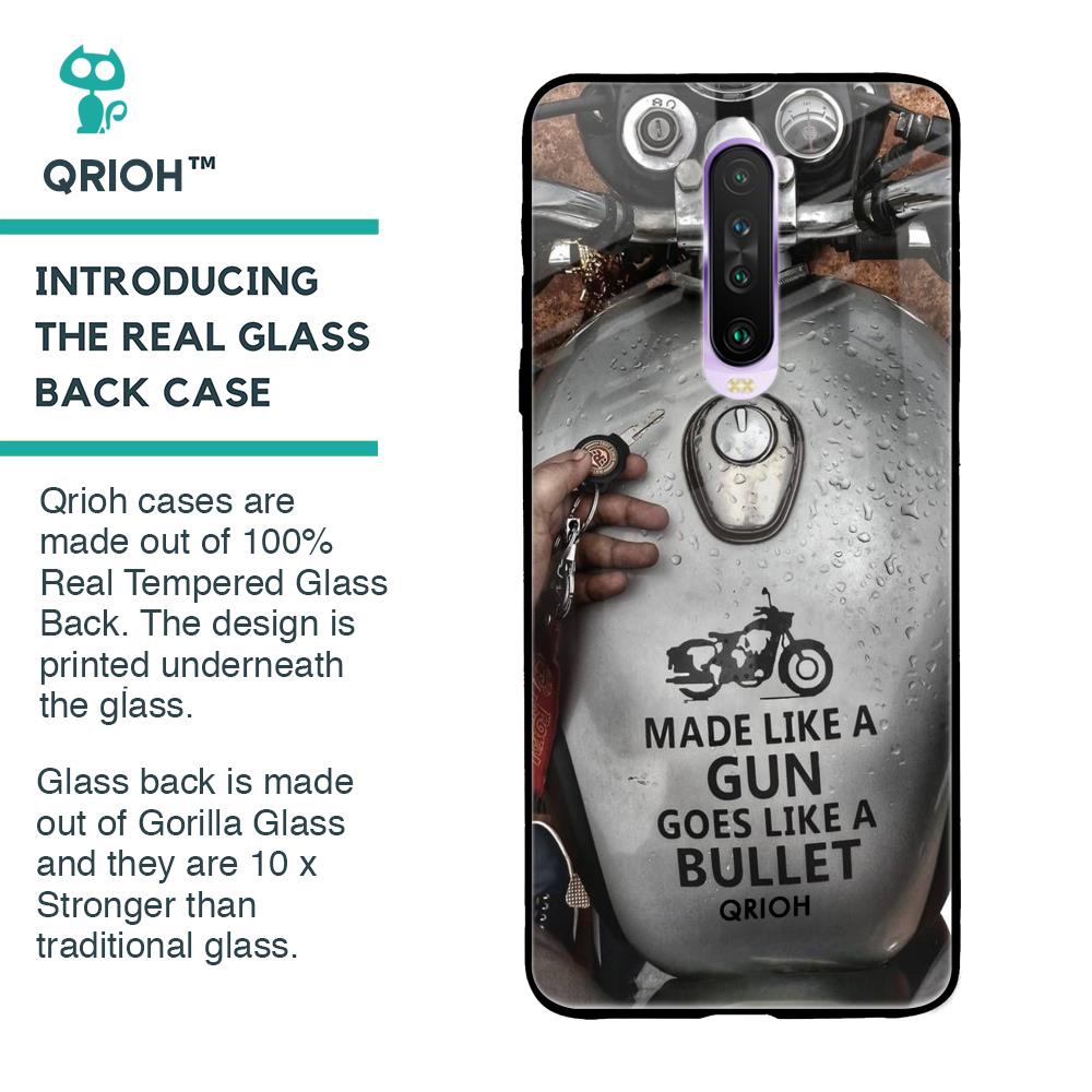 Royal Bike Glass Case for Poco X2