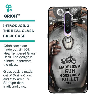Royal Bike Glass Case for Poco X2