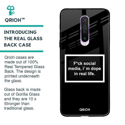 Dope In Life Glass Case for Poco X2