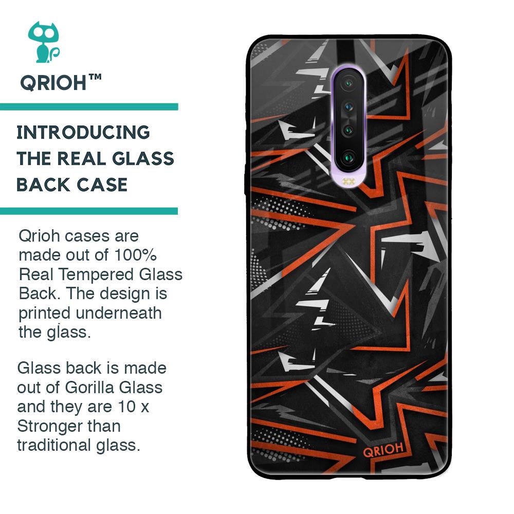 Vector Art Glass Case for Poco X2