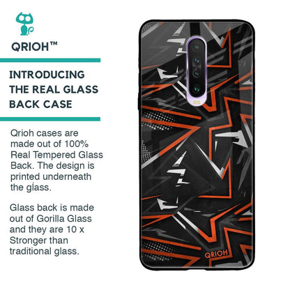 Vector Art Glass Case for Poco X2