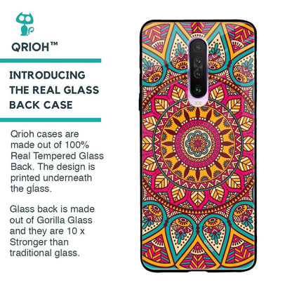 Elegant Mandala Glass Case for Poco X2