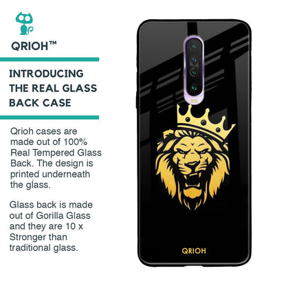 Lion The King Glass Case for Poco X2
