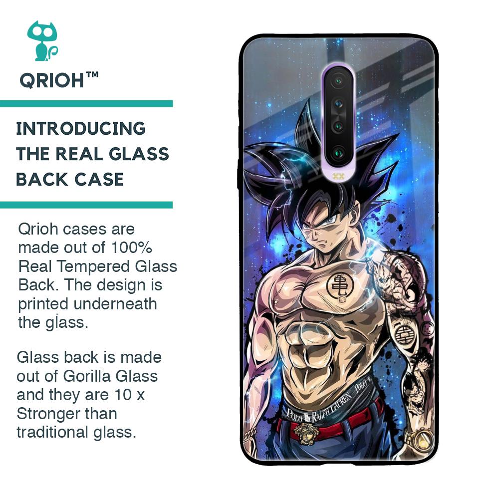 Branded Anime Glass Case for Poco X2