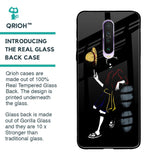 Luffy Line Art Glass Case for Poco X2