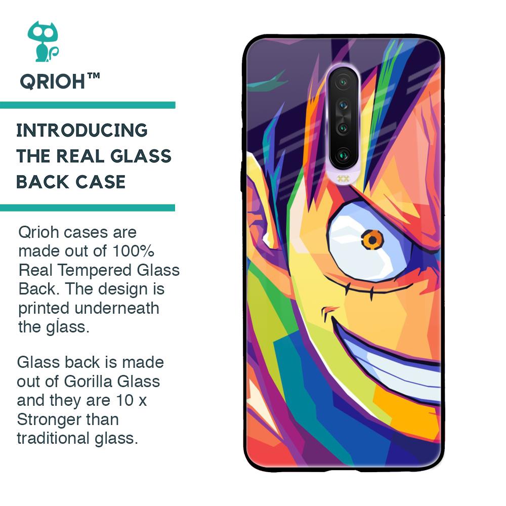 Monkey Wpap Pop Art Glass Case for Poco X2