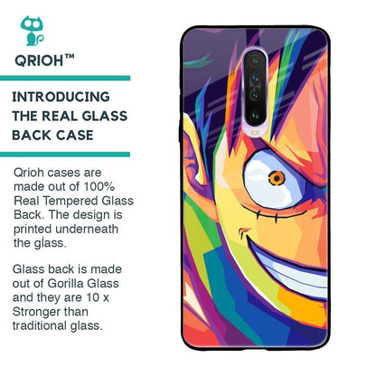 Monkey Wpap Pop Art Glass Case for Poco X2